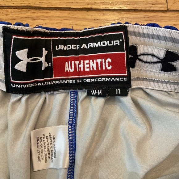 UNDER ARMOUR Women’s Colorblock Basketball Athletic Shorts Size 11 Blue - Picture 4 of 7